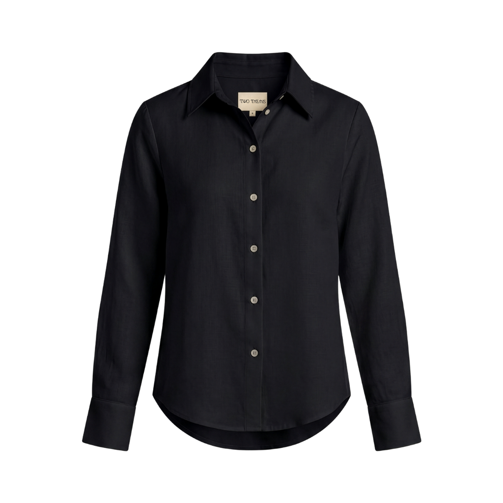 Keten Uzun Kollu Gömlek