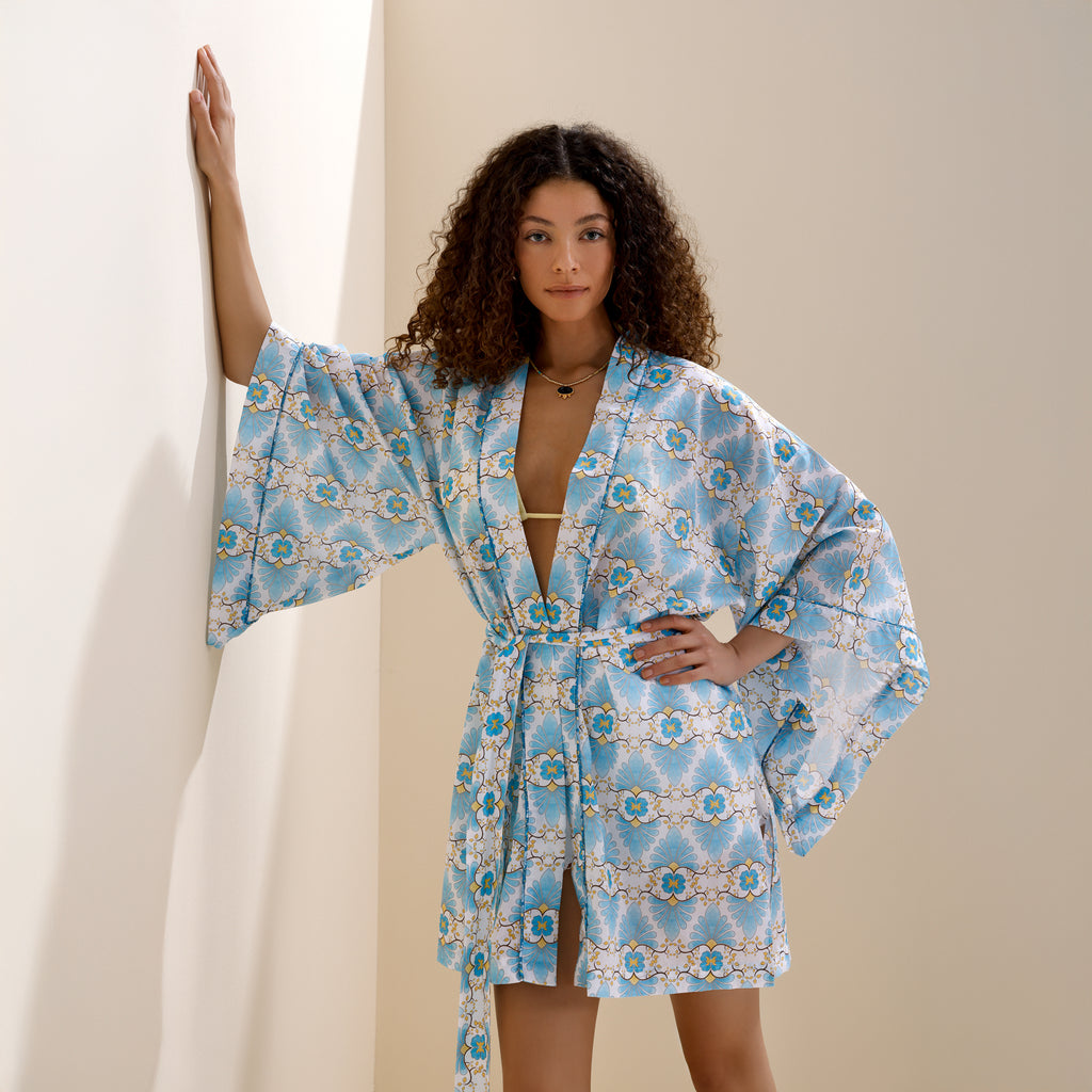 Tangier Mavi Kimono